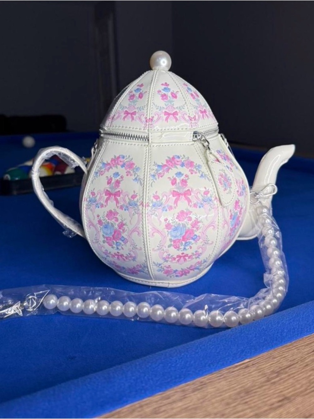 NWT Dolls Kill Sugar Thrillz Tea Pot Society Pleather Purse - Picture 2 of 10